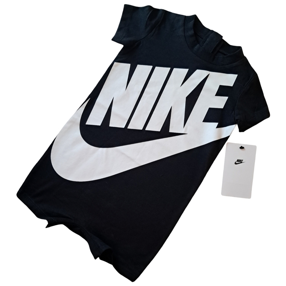 Nike Black and White Logo Kids One-Piece